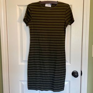 NWT Zara Striped Bodycon Dress